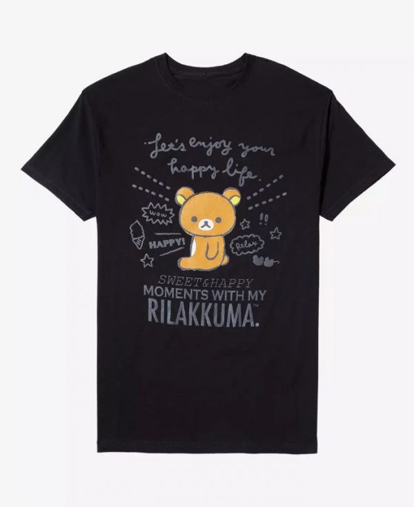 Rilakkuma Happy Text T-Shirt