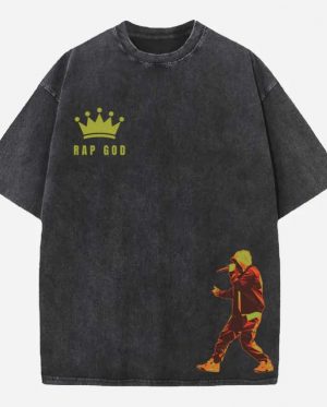 Eminem Acid Wash Oversized T-Shirt