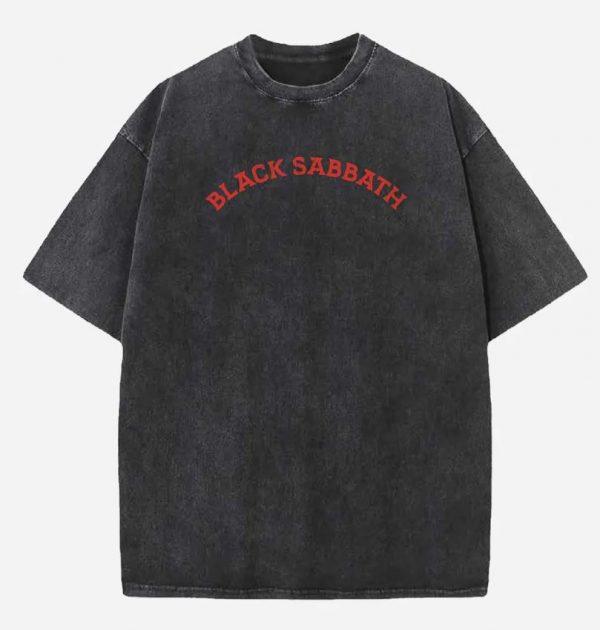 Black Sabbath Acid Wash Oversized T-Shirt