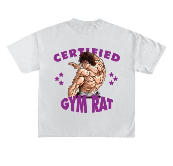 Certified Gym Rat Baki Oversized T-Shirt - Image 2
