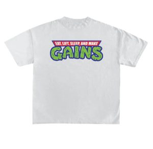 Eat, Lift, Sleep, And Make Gains Oversized T-Shirt