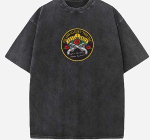 Guns N Roses Acid Wash Oversized T-Shirt
