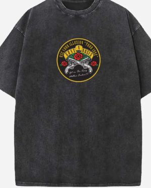 Guns N Roses Acid Wash Oversized T-Shirt