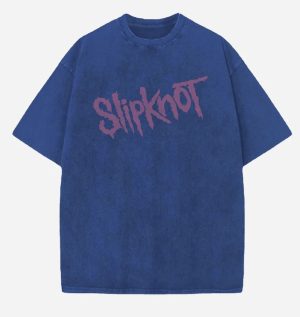 Slipknot Acid Wash Oversized T-Shirt