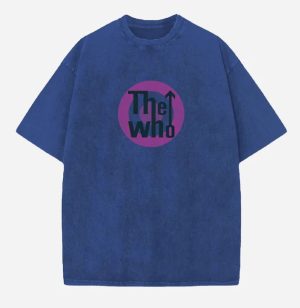 The Who Acid Wash Oversized T-Shirt