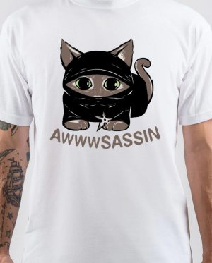 Awwwsassin Funny Assassin Cat T-Shirt