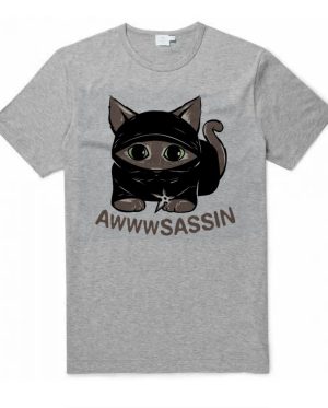 Awwwsassin Funny Assassin Cat T-Shirt