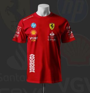 Ferrari 2025 Formula 1 Lewis Hamilton T-Shirt