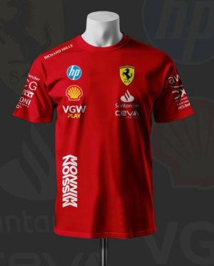 Ferrari 2025 Formula 1 Lewis Hamilton T-Shirt