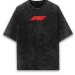 Formula 1 I Speak Fluent F1 Terry Acid Wash Oversized T-Shirt