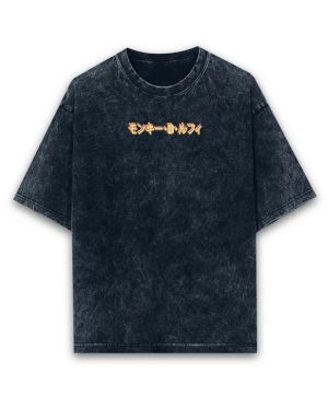 Monkey D. LUFFY Acid Wash Oversized T-Shirt