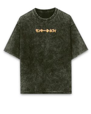 Monkey D. LUFFY Acid Wash Oversized T-Shirt