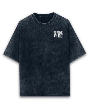 Nurse Vibe Acid Wash Oversized T-Shirt