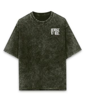Nurse Vibe Acid Wash Oversized T-Shirt