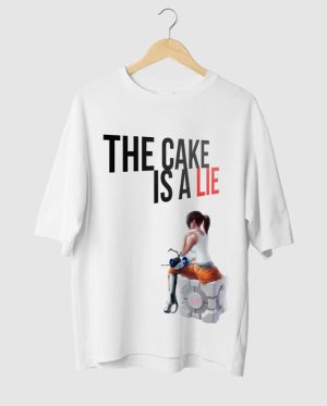 The Cake Is A Lie Oversized T-Shirt
